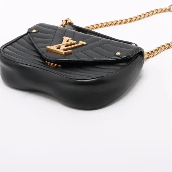 Louis Vuitton New Wave Chain Bag MM M51498 NZ2178 Black - Picture 3 of 11